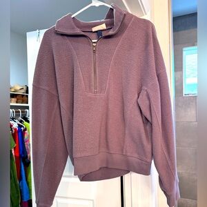 Brown pull over 1/4 zip